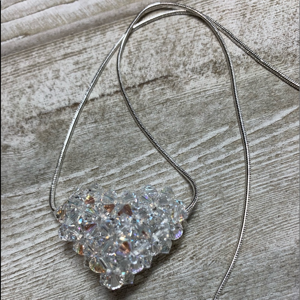 Handmade Swarovski Crystal Heart “Crystal Shimmer”
